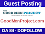 guest post on goodmenproject  do follow