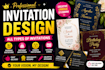 design a unique wedding birthday party invitations