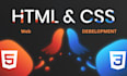 be website frontend developer using html css js bootstrap