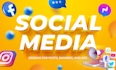 design attractive social media post, instagram post, facebook ads, banner