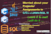 complete your c cpp java android projects and programmes