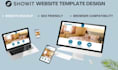 design and customize your showit website, wordpress with advanced SEO
