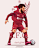 draw illustrations of football or other sports you like