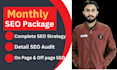 do complete monthly SEO service package to rank higher