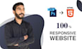 convert PSD to HTML, figma to HTML xd to HTML,psd to html responsive website