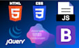 create responsive websites using HTML CSS js and jquery