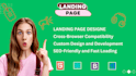 design a stunning responsive landing page in react js
