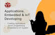 do embedded and iot systems, android, c and java projects