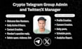 manage twitter, x and telegram community for crypto project