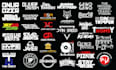 do dj, lettering ,pop ,rock ,edm ,music producer logo