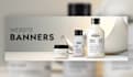 design web banners and social media ads for cosmetic products