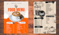 make a professional menu design for a restaurant