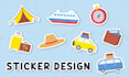 create enchanting sticker, patch, and badge illustration