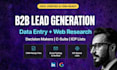 do data entry, b2b lead generation and web research