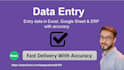 do accurate data entry, web research, copy paste, excel data