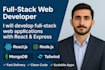 build full stack react, next, nest web apps using mern and typescript