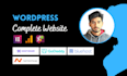 build website on godaddy, bluehost, namecheap, hostgator and website redesign