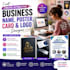 create attractive business name, poster, card and logo designs