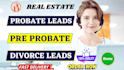 do probate leads list pre probate divorce leads for USA