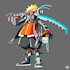 draw cyberpunk cartoon character