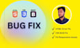 fix HTML CSS bugs and responsive issues