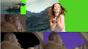 do green screen removal, rotoscoping, and video background