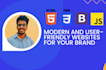 create a responsive website using HTML, CSS, and bootstrap , javascript
