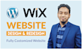 design and redesign wordpress and wix website