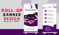custom roll up banner design fast and professional