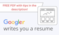 write you a tech resume, as a google software engineer