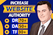 increase domain rating ahrefs DR domain authority moz da tf