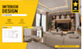 design modern interior spaces with realistic 3d rendering