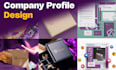 design a professional company profile or brochure