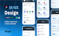 design mobile app ui and web landing page