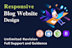 create responsive personal portfolio or blog website html css