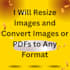 resize images and convert images or pdfs to any format fast
