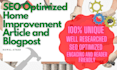 write SEO optimized home improvement articles and blogposts