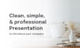 design a minimalist presentation to introduce your company