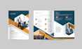 design digital brochure, company profile, trifold, business proposal