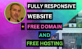 build a fully responsive website with free web hosting and free domain