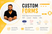 build custom multi step forms with automation