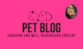 write SEO optimized dog articles and pet blog