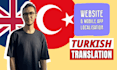 translate website and mobile app to turkish