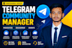 be your crypto telegram project admin or moderator