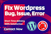 fix wordpress errors or bugs within 1hour