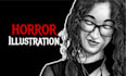 draw horror, creepy or dark fantasy illustration