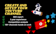 create and setup youtube channel with a logo intro outro and seo