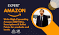 write high converting amazon SEO titles, descriptions and bullet points