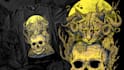 design unique dark art horror illustrations for your merch