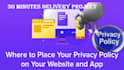 write a privacy policy just15mint only ready to use